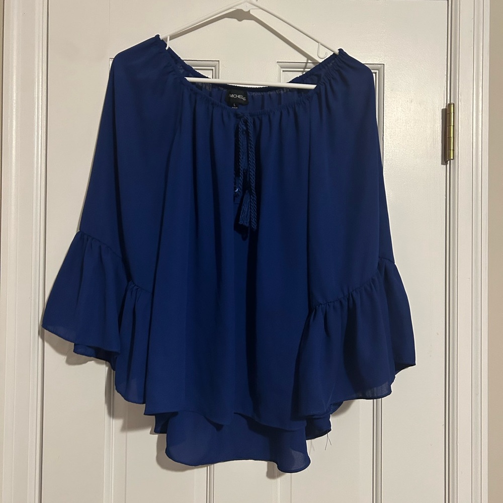 My Michelle Elegant Blue Blouse